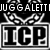 Black-and-white pixelated icon with text fragments and heart-shaped symbols arranged in a -like layout