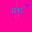 A bright pink background displays four identical blue text arrangements reading "I LOVE JT" with varying purple pixel art symbols above the word LOVE.