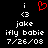 A static digital image displays a black background with white text and a red pixelated heart symbol above the text.