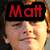 A split-screen image shows a person with light brown hair and a neutral expression, with red text overlays reading "Matt is super" and "WESOM" across different sections.