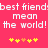 Pixelated text on bright pink background with yellow and orange star-like symbols below.