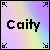 A 2x2 contact sheet of three animated frames showing a pixelated name icon with rainbow gradient background and varying text styles.