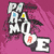 A static icon with a pink background featuring stylized text 'PAUL MOE' and a sushi roll graphic.