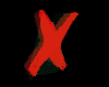 Animated sequence of red X and green checkmark icons transitioning through color gradients on black background.