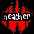 Red flame-shaped icon with white text overlays on black background; two versions show different text labels.