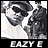 Pixelated black-and-white image of two stylized faces with exaggerated features and a text banner at the bottom, appearing as a static buddy icon.