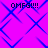 Pixelated purple background with blue diamond pattern and four instances of 'OMFG!!!' text in black pixel font