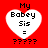 Four identical heart-shaped icons with text on a red background, each showing pixelated text and question marks below.