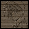 Wooden-textured image with line-drawn anime-style character on left and text block on right listing 'Got Wood?', 'name', 'Quatre', 'from', 'Gundam Wing', 'type', 'Fence Wood'.