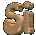 Animated sequence of 3D-rendered 'Si' and 'is' letterforms in varying orientations, colors, and textures against a gray background.