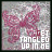 Animated pink butterfly icon with 'GET TANGLED UP IN ME' text over gray textured background, showing sequential color shifts in the text.