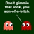 Pixelated image of two Pac-Man ghosts with a green background and a green speech bubble above them.