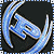 Animated blue and white hands forming a heart shape against dark background with pixelated border.