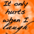 A split-screen image with orange text on the left and a person in white clothing on the right, featuring pixelated rendering.