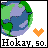 Pixelated globe icon with green landmasses and blue oceans, orange heart below on left frame, red heart below on right frame.