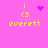 Pixel art icon with pink background showing yellow text and symbols, featuring a heart and starburst animation.