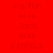 Pixelated text and symbols arranged in four quadrants with red and white backgrounds, showing two color variations of the same design.