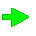 Four green pixelated arrow icons arranged in a on a gray background, each with distinct border styles and color variations