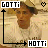 Two side-by-side animated frames of a pixelated character with text labels and directional arrows on a beige background.