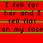 Red background with black text reading "I fell for her and I fell flat on my face" underlined by green lines, displayed in a of three identical