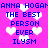 Pixelated text and heart shapes on a bright pink background with blue lettering.