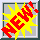 Two side-by-side pixelated explosion graphics with yellow and red on the left, blue and red on the right, both within framed borders.