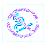 Pixelated circular icon with purple border and blue figure holding crossed swords, showing animation changes in sword positions.