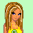 Pixel art contact sheet showing cheerleader character frames with text variations on light green background