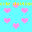 Pixelated cyan background with scattered pink hearts and yellow text repeating 'cole davidscole davids' across the image.
