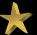 Animated sequence of a golden star icon transitioning through various distorted and fragmented states against black background.