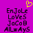 A static image with a bright purple background, featuring pixelated text and a yellow heart symbol.