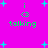 Bright pink background with cyan plus signs and green text reading 'i <3 talking' in two identical sections.