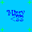 Blue background with green plus signs; four identical pixelated 'Missy' text icons arranged in a , each featuring '<33' below the name