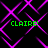 Green text reading CLAIRE! appears four times on a black background with overlapping purple diamond-shaped lines.