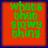 Green pixelated text on orange background reads "whats that glowy thing" in four identical arranged in a
