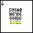 A 5x5 contact sheet of animated frames showing a pixelated text-based animation with "SUGAR WE'RE GOING DOWN" and rainbow-colored accents, arranged in a grid layout with visible frame-to-frame motion changes.