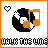 Pixel art icon with black and white circular shape, orange musical note, heart symbol above, and text reading "WALK THE LINE" at bottom.