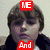 A four- with a person, dog, and text elements in red, purple, and green pixelated fonts