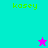 Pixelated green text 'kasey' appears on cyan and purple backgrounds with a small star icon changing color between frames.