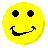 Four yellow pixelated smiley faces arranged in a , each with distinct mouth expressions including closed smiles and tongue-out poses