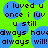 Green background with blue circular shapes and black pixelated text reading 'i luvved u once i luv u still always havewill!' in multiple repetitions.