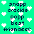 Pixelated green background with white hearts and repeated text phrases in dark blue pixel font.