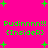 Bright pink background with green pixelated text and plus signs, repeating 'Pudinnn!! [Insider]' in four identical sections.