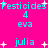 Pixelated text and star graphics on a bright pink background with cyan lettering.