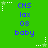 Green background with blue text 'CNS lax 08 baby' repeated in a pattern, surrounded by white and light green star-shaped pixel clusters