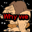 Pixelated caveman figure with brown hair and brown loincloth against black background with white speckles, text overlay changes from 'Why we' to 'caveman speak?'