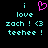 Pixelated cyan text on black background with a pink heart symbol replacing the 'o' in 'love' in the left frame.