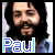 A contact sheet of 17 animated frames showing a man with long dark hair and a mustache in various facial expressions, each labeled "Paul" below the image.