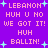 Pixelated text and star graphics on a purple background with repeated phrases and alternating text colors.