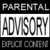 Static pixelated image of a parental advisory label with bold text on black and white background.